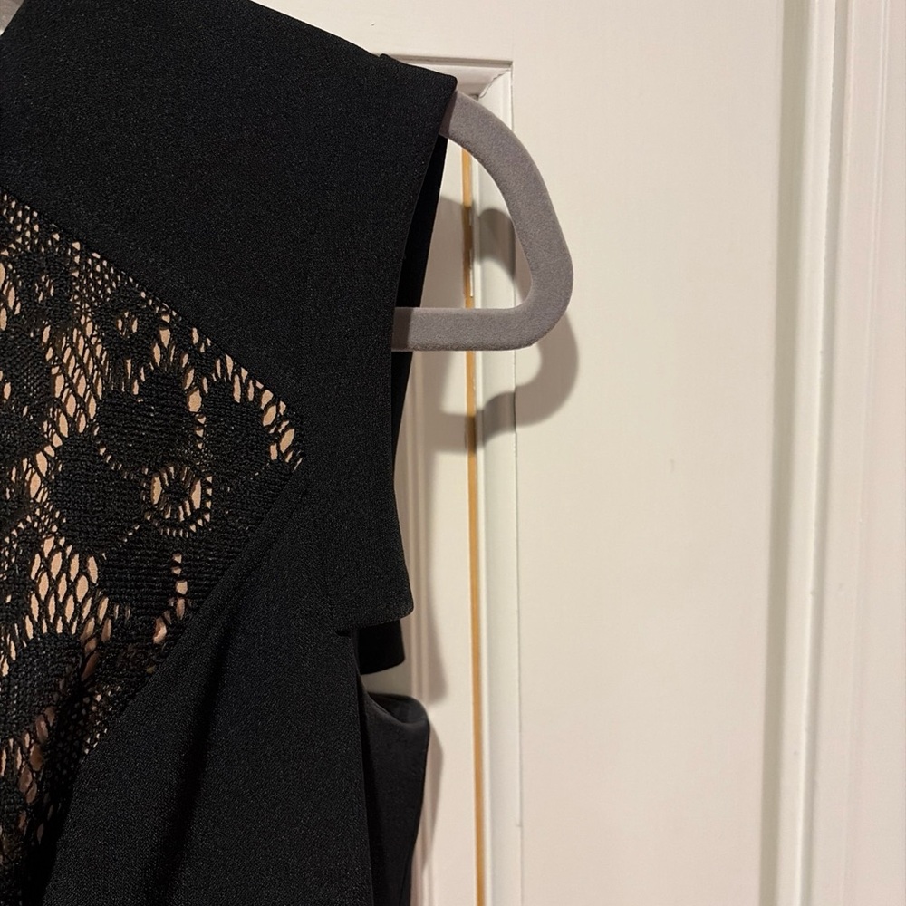 Adrianna Papell Black Lace Midi Dress - Picture 3 of 8